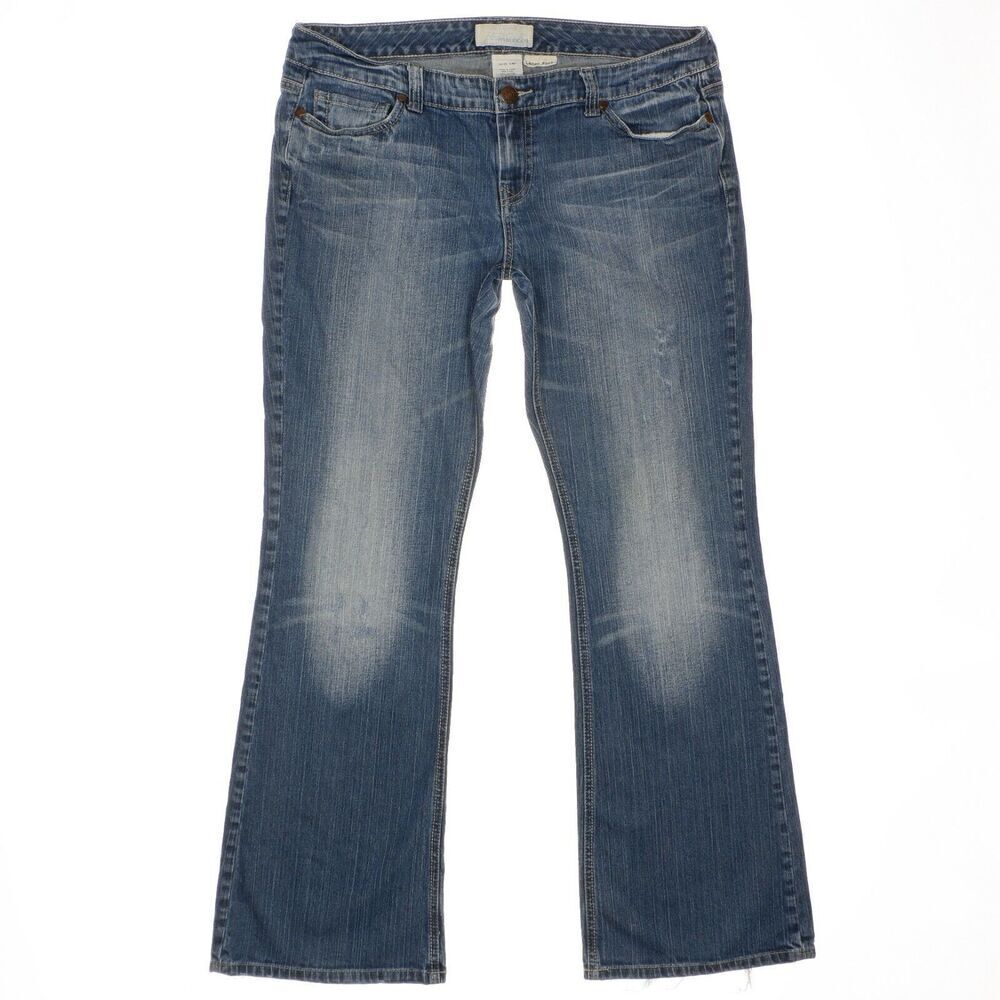 Maurices Laney Bootcut Jeans Size 13/14 L Juniors Blue Denim Measures 36 x 32